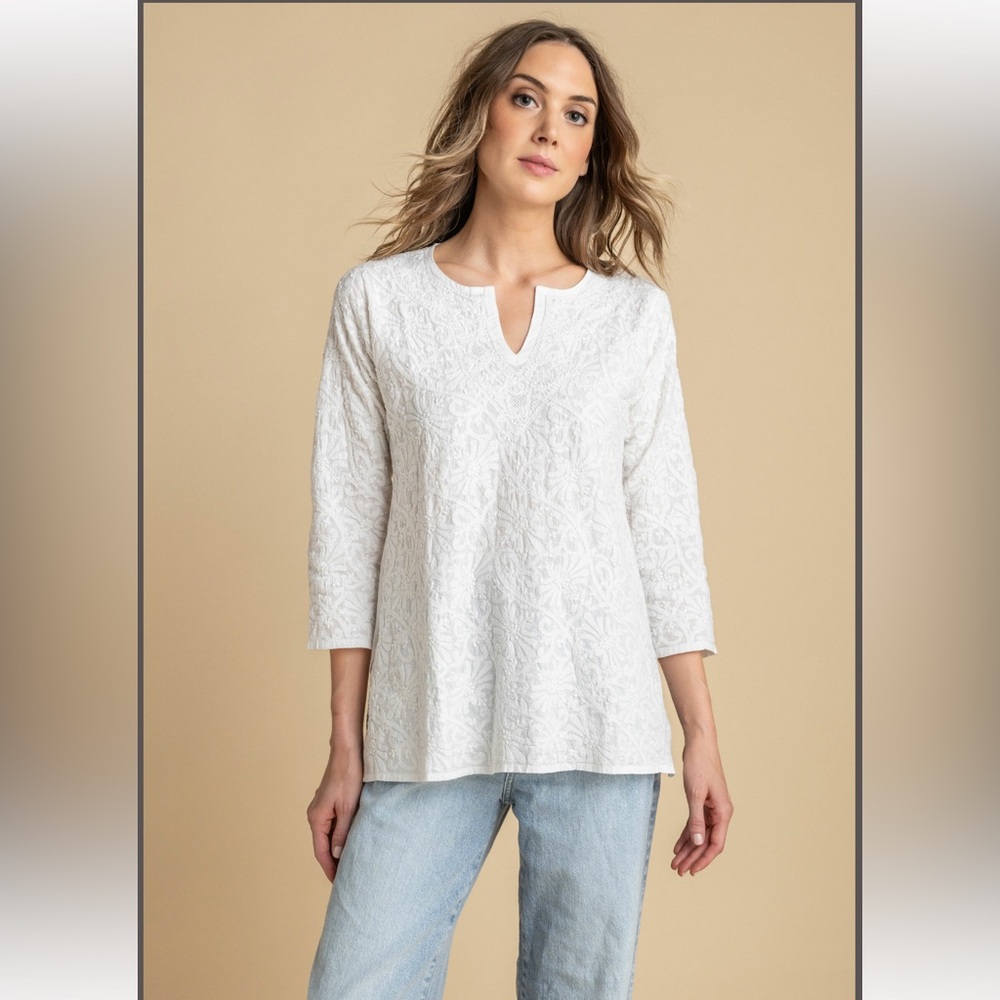 Amaya Marway White Cotton Shirt